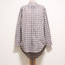 生成×ボルドーチェックボディーシャツ【M】