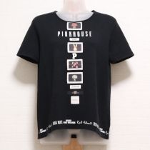 黒パッチ&ロゴTシャツ【L】