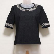 黒ロゴプリントTシャツ【S】