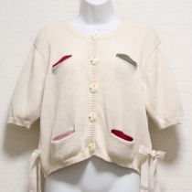 生成カラフルポケットコットンカーディガン