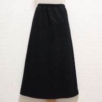 黒カメリアワッペン付きスウェットスカート【4(11号)】