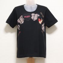 黒アンジェリックラビッツパッチワークTシャツ【M】