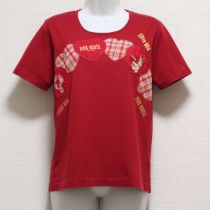 赤アンジェリックラビッツパッチワークTシャツ【M】