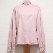 ピンクシャーリングハイネックカットソー【4(L)】