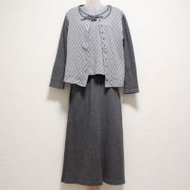 グレーチェック使いカットソー3点セット【M】