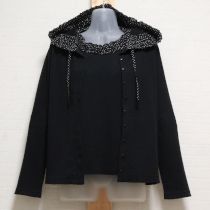 黒水玉フリルカットソーアンサンブル【M】