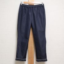 ブルー裾フリルレギンス【11号】