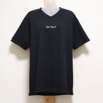 黒ロゴVネックTシャツ【M】