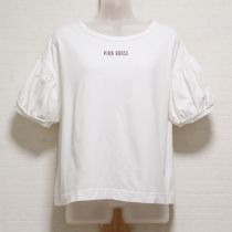 白ロゴカットソー