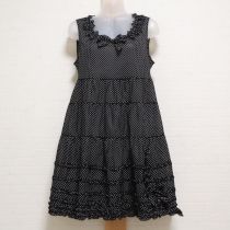 黒ドットリボン使いローンチュニック