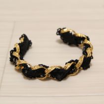 黒系通しロゴリボンバングル