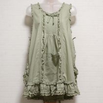 薄荷ロゴ刺繍ローンタブリエ