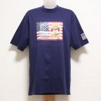 紺星条旗くまTシャツ【M】