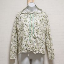オフ白白つめ草ptフード付きカットソーカーディガン【3(M)】