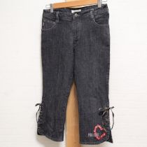 黒ハートリース刺繍パンツ【L】
