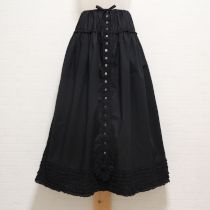 黒ピコフリルローンスカート