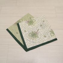 薄荷×生成白つめ草ブーケハンカチセット