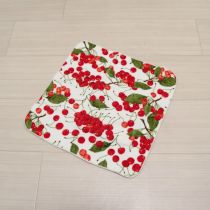 50thAnniversaryプリントタオルハンカチチェリー