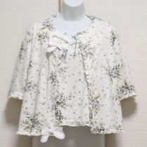 白勿忘草ブーケカットソーアンサンブル【L】