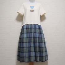 生成×ブルーフラワーピクニックコンビワンピース