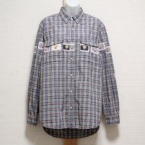 ブルー系オリチェワッペンシャツ