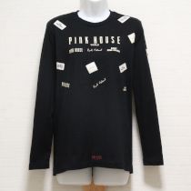 黒ワールドロゴ長Tシャツ【M】