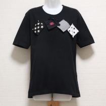 黒下がりパッチワークTシャツ