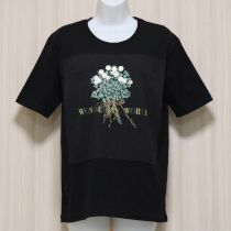 黒白つめ草ゼッケンTシャツ