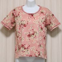 ピンクリボンマーガレットTシャツ【L】