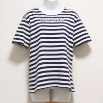 紺ボーダーTシャツ【L】