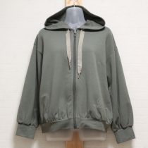 カーキロゴ×カメリアBCIコットンパーカー【3(9号)】