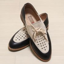 黒×オフ白コンビシューズ【M】
