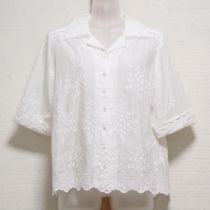 白鈴蘭刺繍ブラウス【3(9号)】
