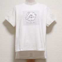 オフ白カメリアTシャツ