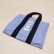 ブルーロゴパッチトートバッグ