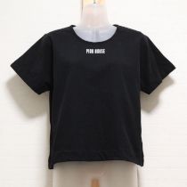 黒ロゴカットソー
