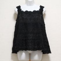 黒エンブロイダリーブラウス【L】