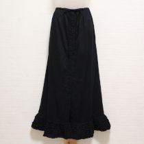 黒ピコフリルローンスカート