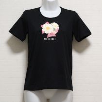 黒リボンマーガレットTシャツ【M】