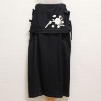紺くちなしとロゴリボンptタブリエ付きカットソースカート【L】
