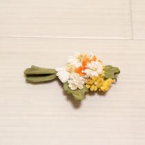 オレンジ系ミックス小花2WAYミニコサージュ