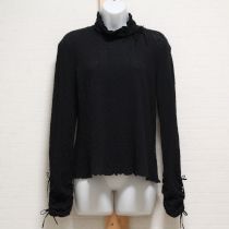 黒総レースハイネックカットソー【13号】