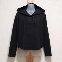 黒フーディカットソー【3(9号)】