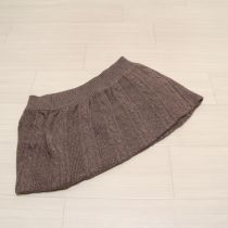 モカケーブル編みスヌード