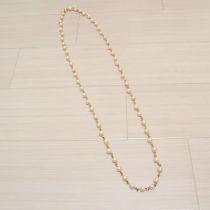 ゴールドパール使いロングネックレス