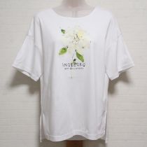白40th限定INGEBORG×中川 清美くちなしプリントTシャツ