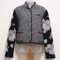 黒系グラデーションローズジャケット【L】