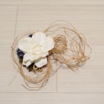 白藁付きくちなしと勿忘草コサージュ