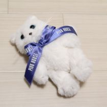 白猫ぬいぐるみコサージュ