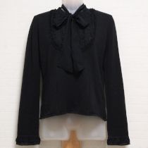 黒ジョーゼット使いセーターリボンタイ付き【9号】